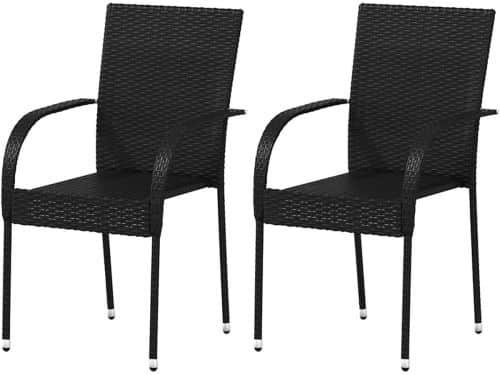 Tuinstoelen Stapelbaar - Buitenstoelen Poly Rotan - Buiten Zitten