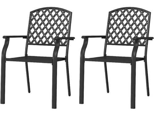 Tuinstoelen Stapelbaar - Buitenstoelen Staal - Terras Zitten - Roestbestendig
