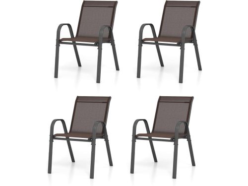 Tuinstoelen Stapelbaar - Buitenstoelen Terrasstoelen - Buiten Zitten - Ergonomisch