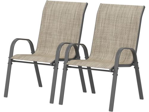 Tuinstoelen Stapelbaar - Terrasstoelen Balkonstoel - Buiten Zitten Ontspannen