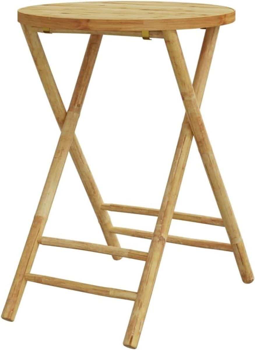 tuintafel bamboe balkontafel klaptafel buiten zitten inklapbaar