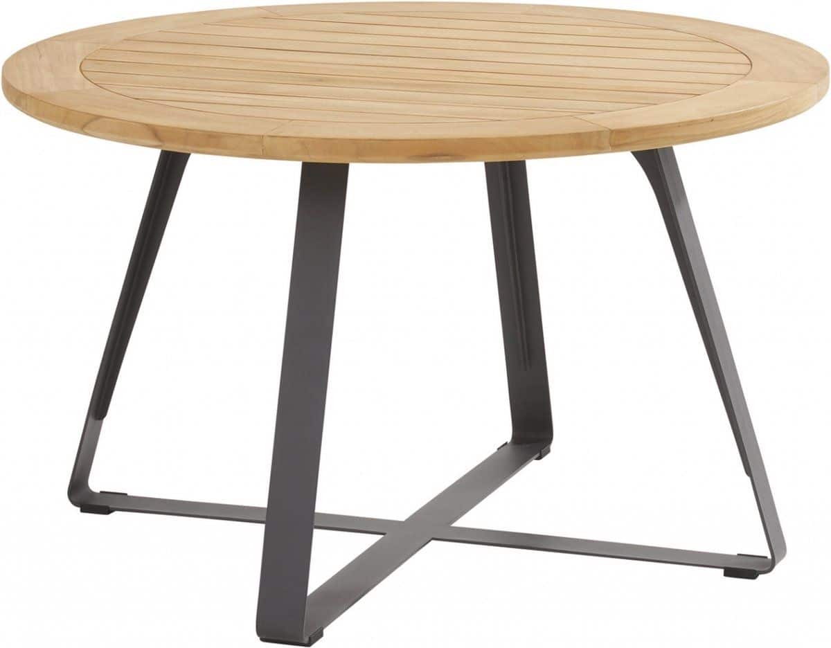 tuintafel basso teak 130 cm rond van 4 seasons outdoor