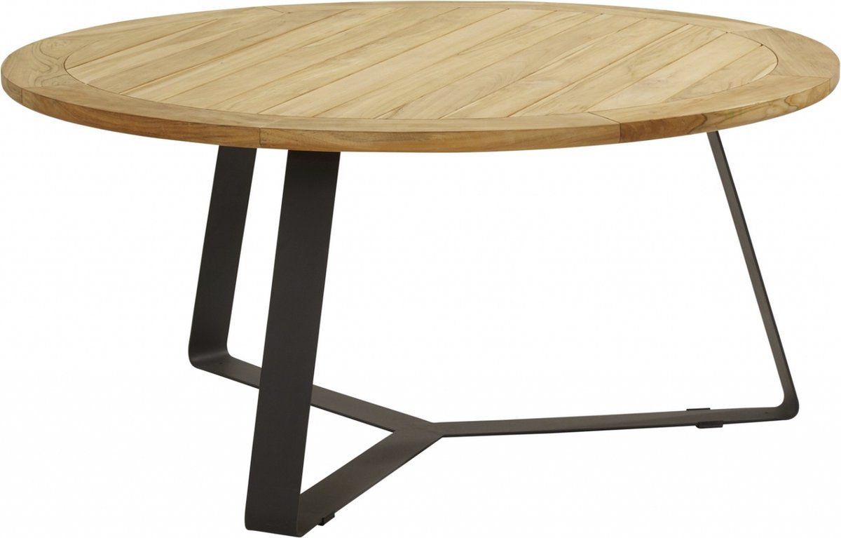 tuintafel basso teak 160 cm rond van 4 seasons outdoor