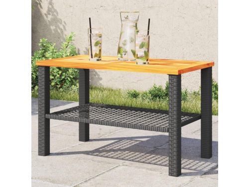 Tuintafel - Bijzettafel Terras - Buiten Ontspannen - Acaciahouten Tafelblad