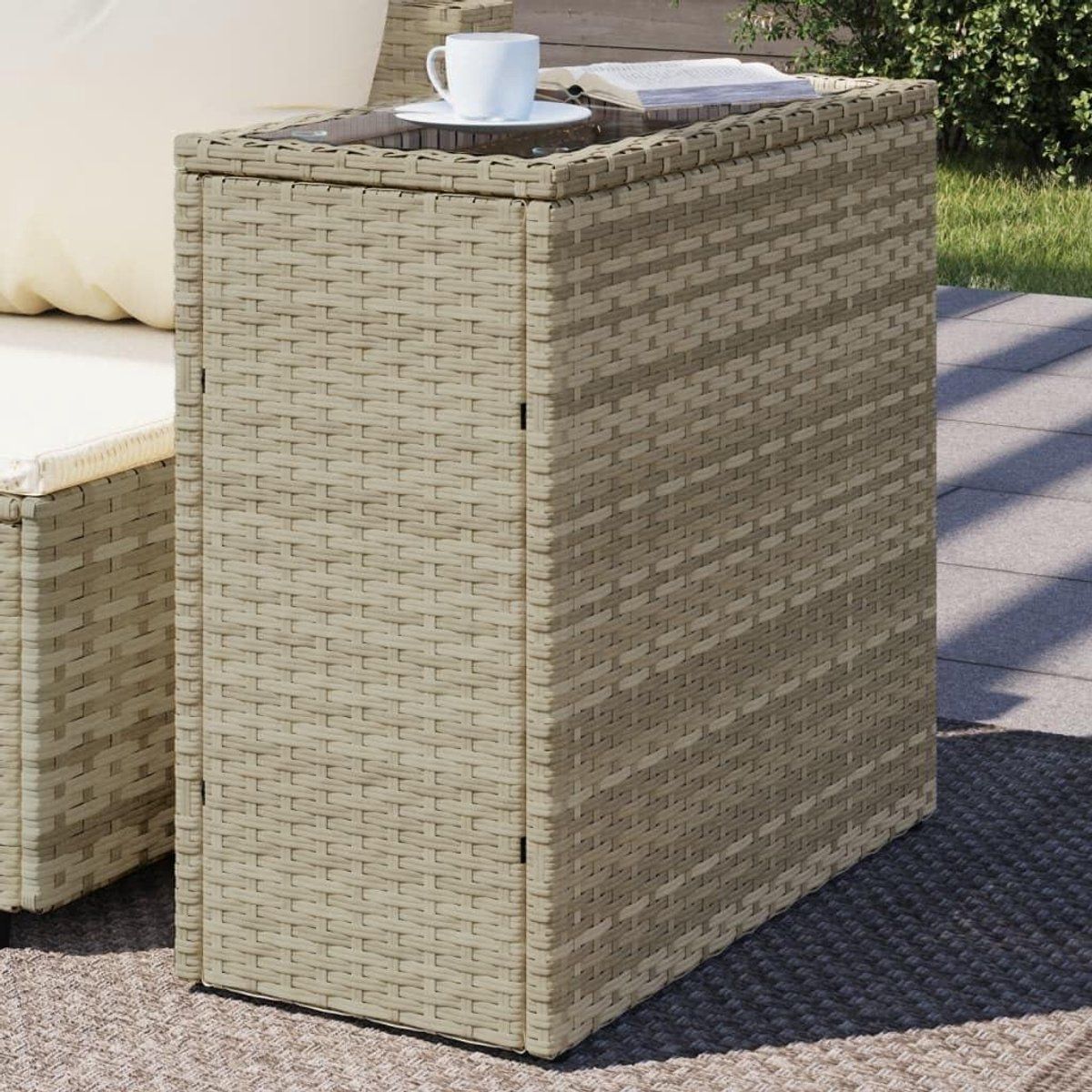 tuintafel buitentafel bijzettafel genieten buiten onderhoudsvriendelijk rotan