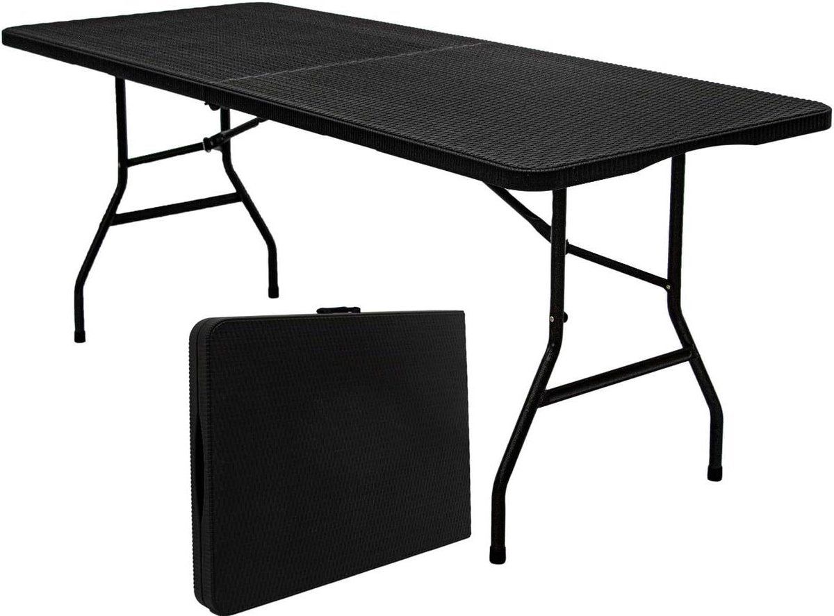 tuintafel klaptafel feest organiseren weerbestendig rotanlook