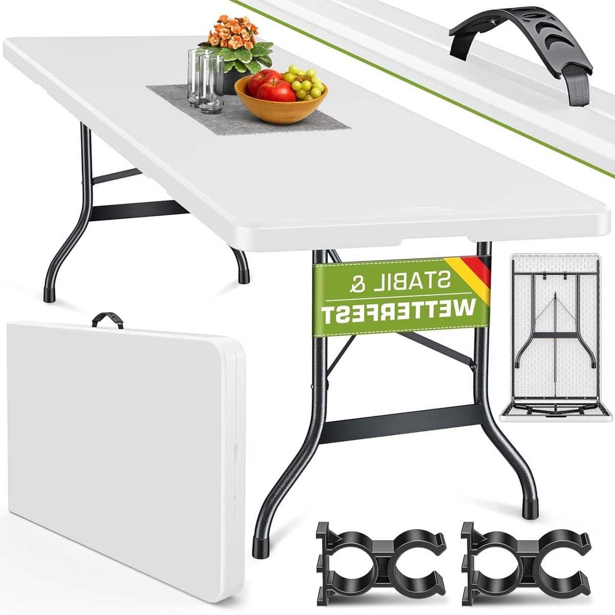 tuintafel kunststof klaptafel buffet feestelijke bijeenkomsten praktische