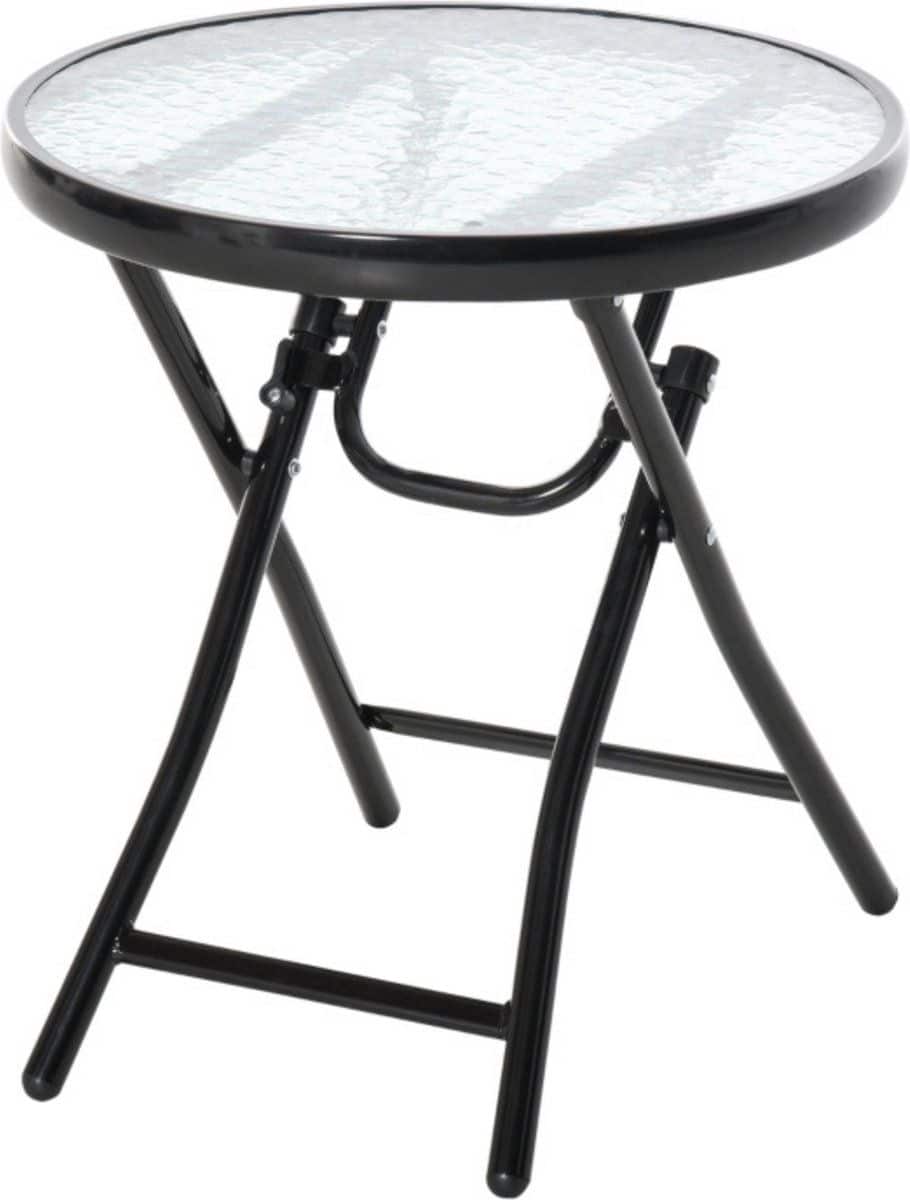 tuintafel met glazen blad tafel tuinmeubelen bistroset