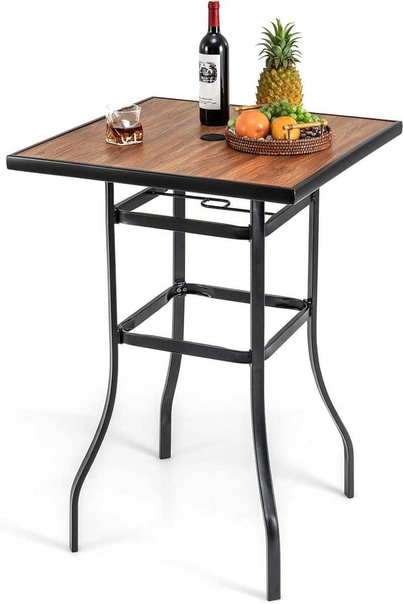 tuintafel metaal balkontafel bartafel buiten genieten met