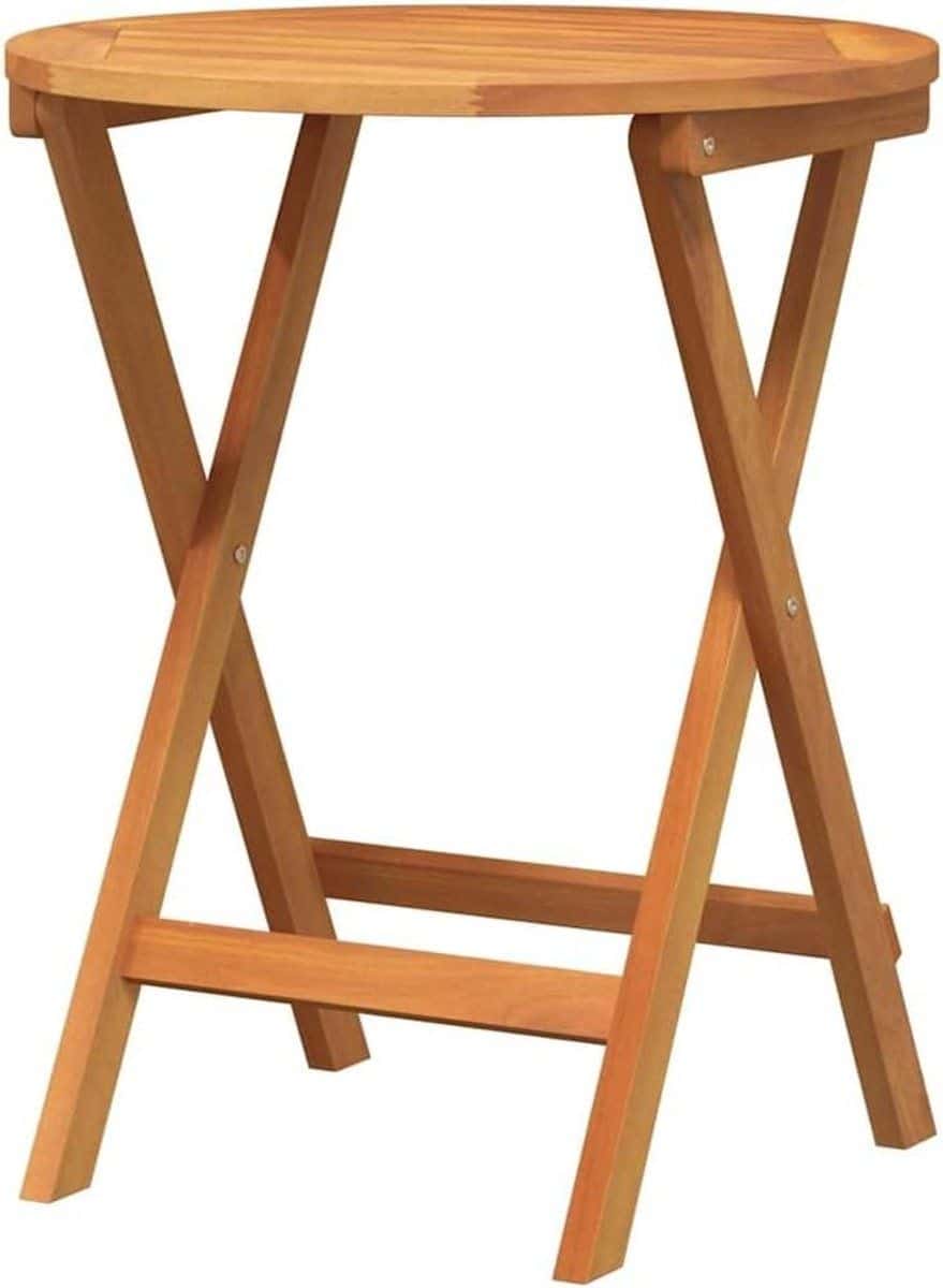 tuintafel rond balkontafel klaptafel buiten zitten massief