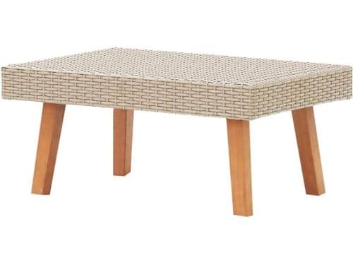 Tuintafel Rotan - Bijzettafel Buiten - Terras Decoratie - Weerbestendig