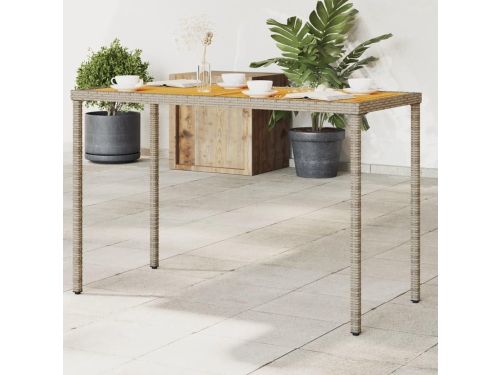 Tuintafel Rotan - Terrastafel Bijzettafel - Buiten Genieten - Acaciahouten