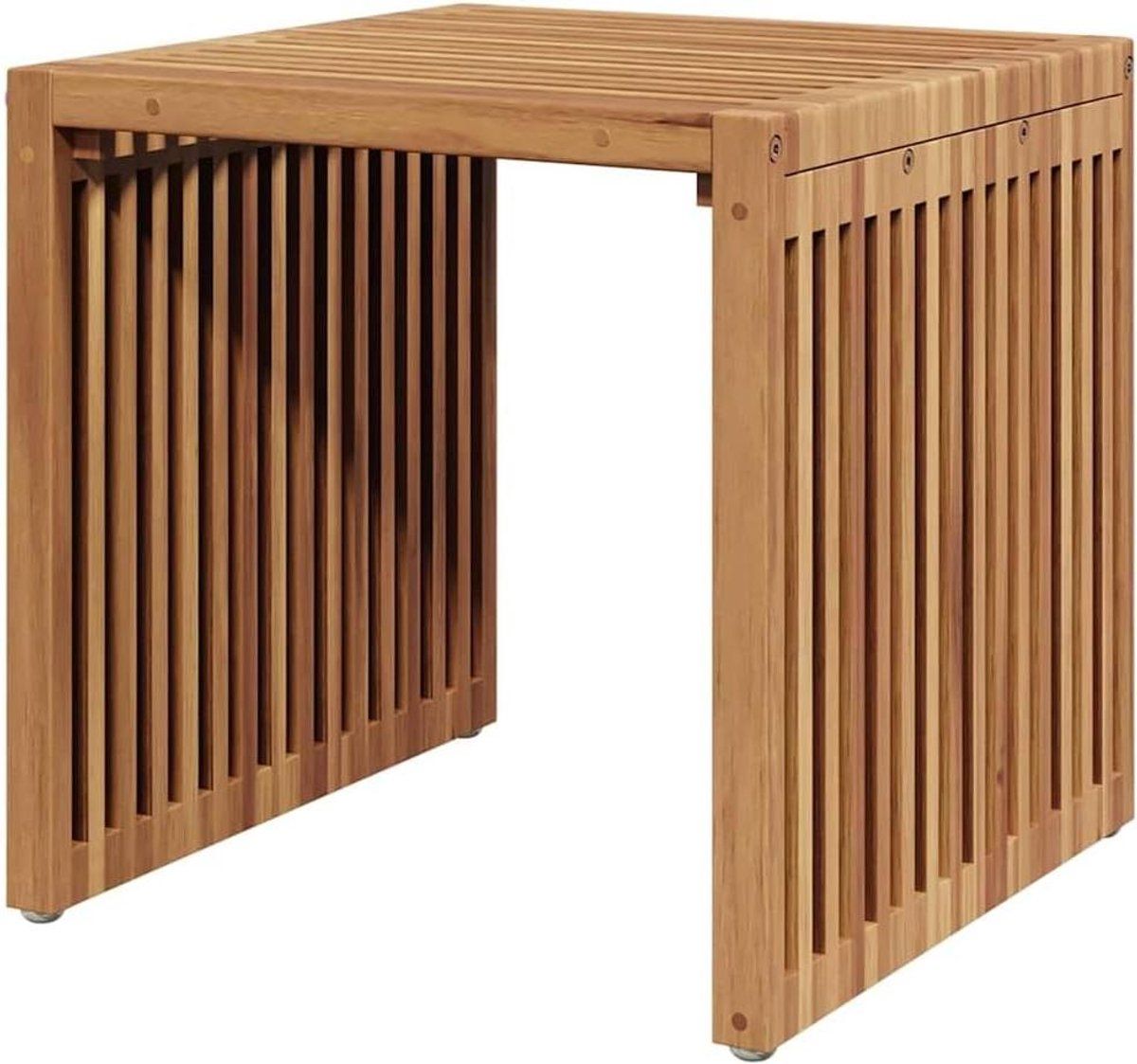 tuintafel teak buiten bijzettafel terras ontspanning weerbestendig
