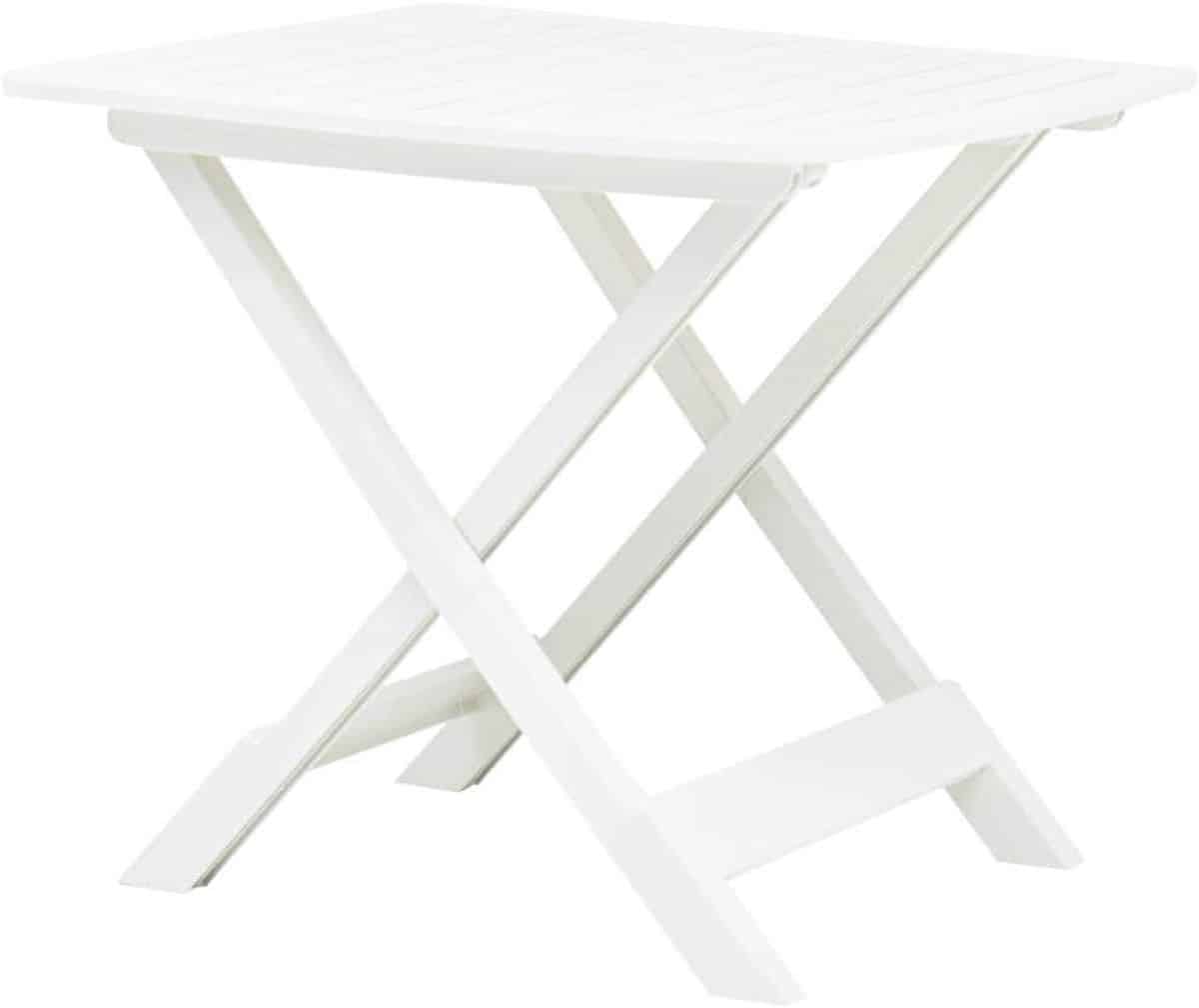 tuintafel vierkant klaptafel kunststof buiten eten weerbestendig