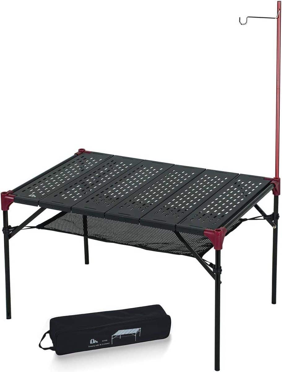 uitschuifbare klaptafel voor kamperen en feesten lichtgewicht en compact