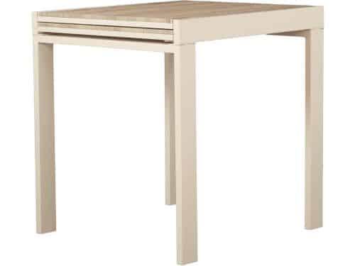 Uittrekbare Bartafel Beige 70x70 cm - Uitschuifbare Tafel voor Keuken