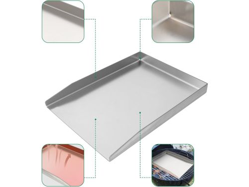 Universele RVS BBQ Grillplaat Met Spatel En Schraperset Voor Gasgrills