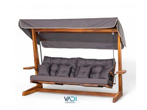 Vadi Concept Luna 2600 Premium Houten Schommelbank - Antraciet