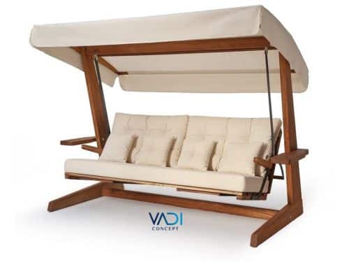 Vadi Concept Luna 2600 Premium Houten Schommelbank - Beige