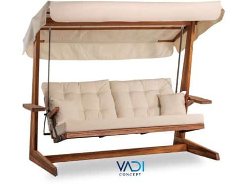 Vadi Concept SIA 2400 Houten Schommelbank - Beige - Massief