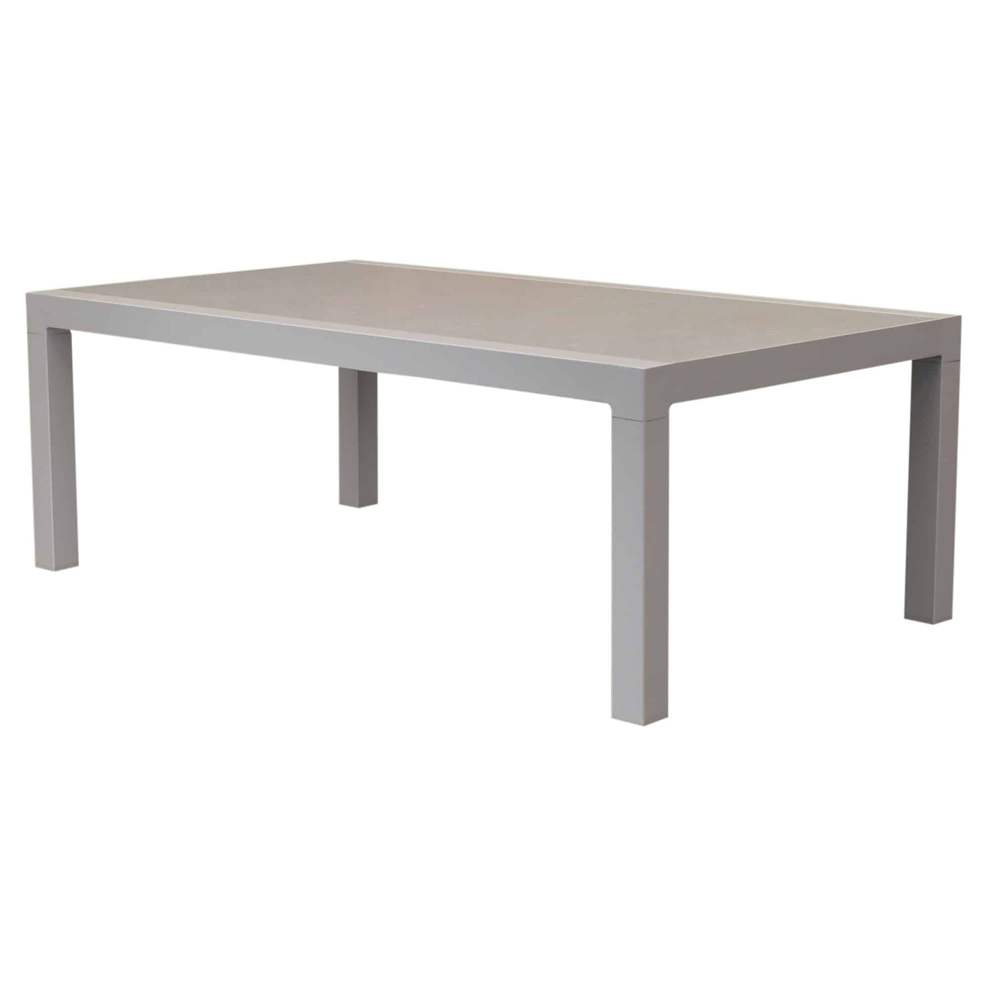 vegas lounge tuintafel aluminium latte 120x70xh43 cm sintered stone