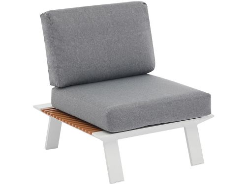 Vente-unique Aluminium tuinset: een driezits bank, 2 stoelen en een