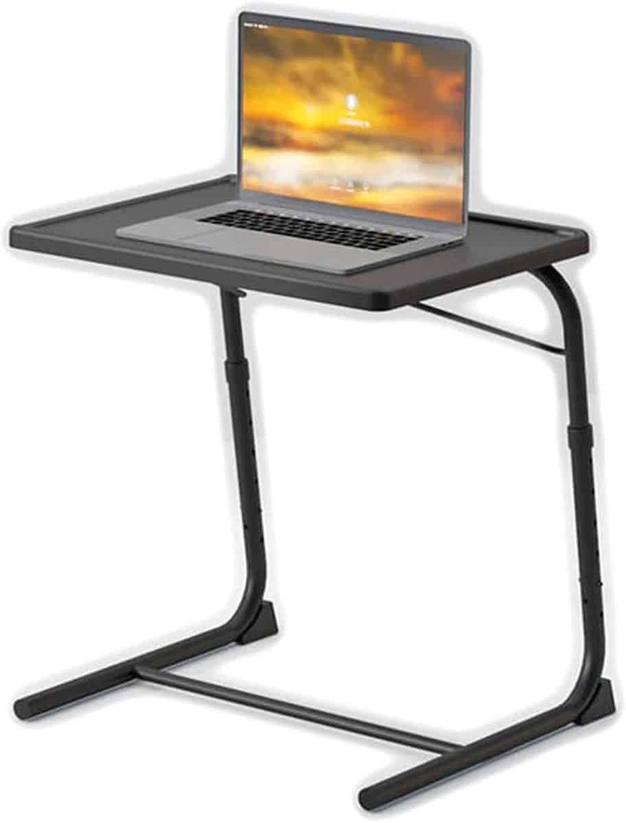 verstelbare bijzettafel klaptafel laptopbureau comfortabel werken in