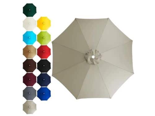 Vervangbare parasolhoes voor 2 tot 3 meter parasols