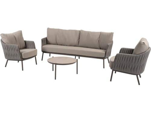 Vic Cannes stoel bank loungeset 4 delig organic terre Taste
