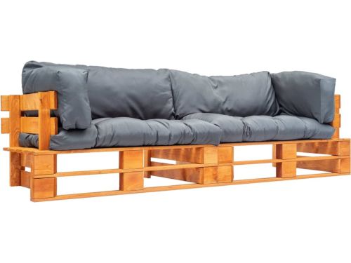 vidaXL - 2-delige - Bankenset - pallet - met