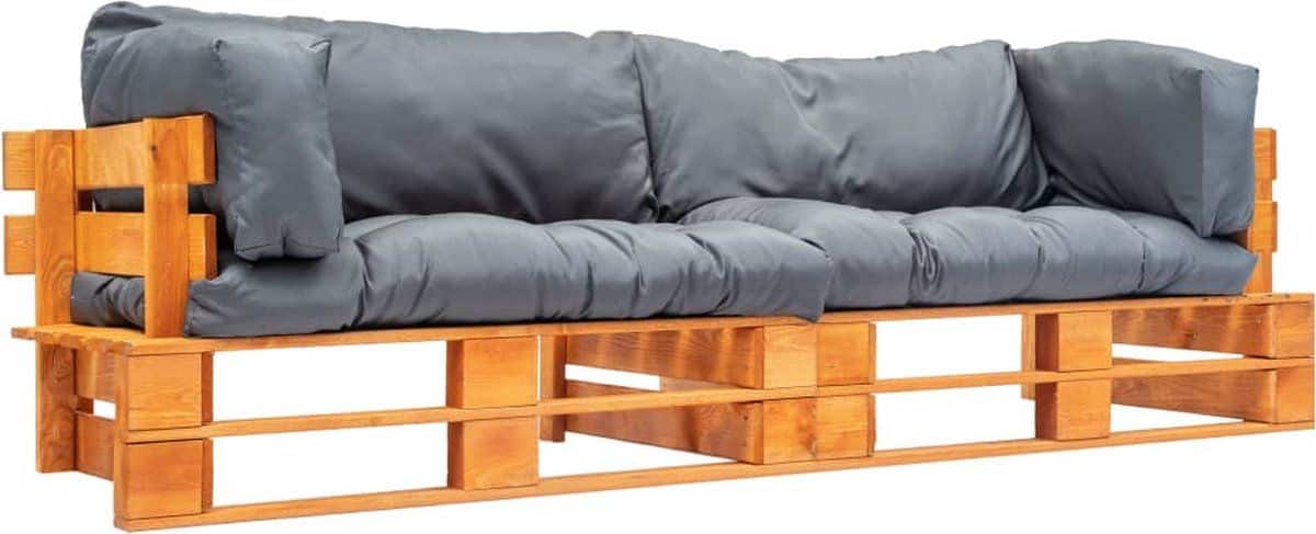 vidaxl 2 delige bankenset pallet met