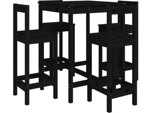 vidaXL - 5-delige - Barset - massief - grenenhout