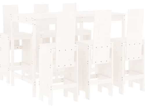 vidaXL - 7-delige - Barset - massief - grenenhout