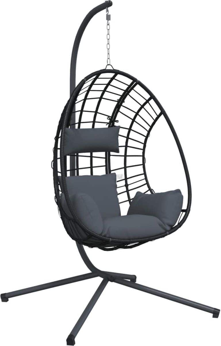 vidaxl hangstoel met standaard rattan