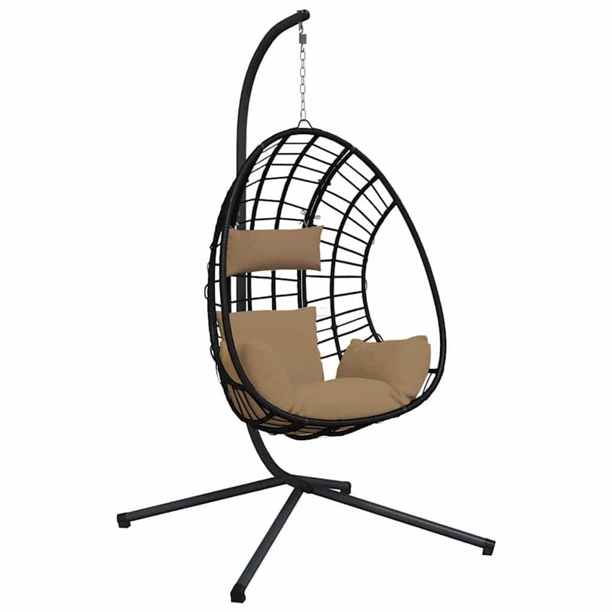 vidaxl hangstoel met standaard rattan