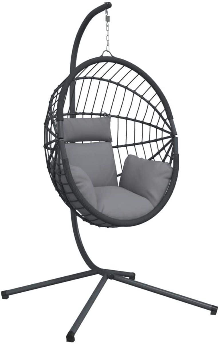 vidaxl hangstoel met standaard rattan
