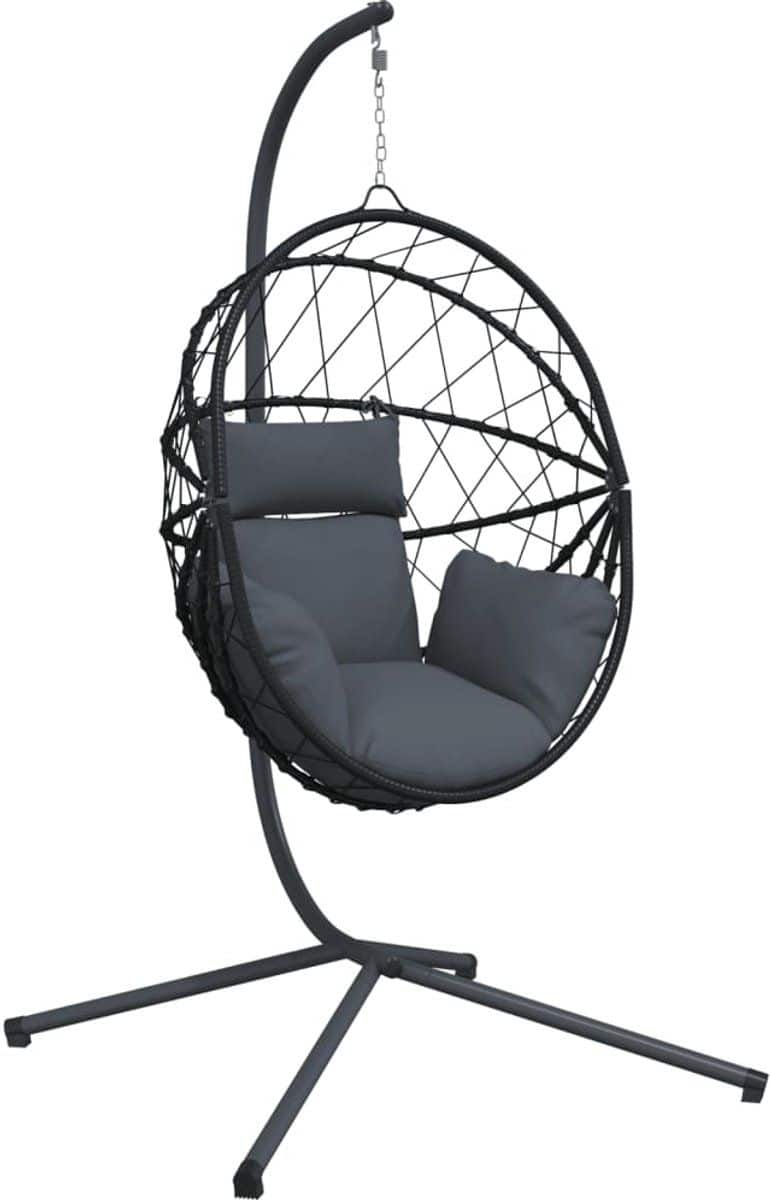vidaxl hangstoel met standaard rattan