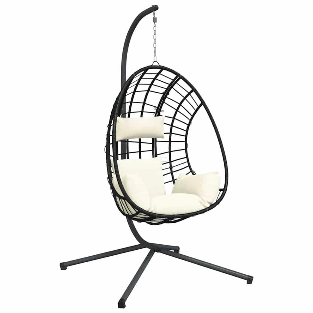 vidaxl hangstoel met standaard rattan