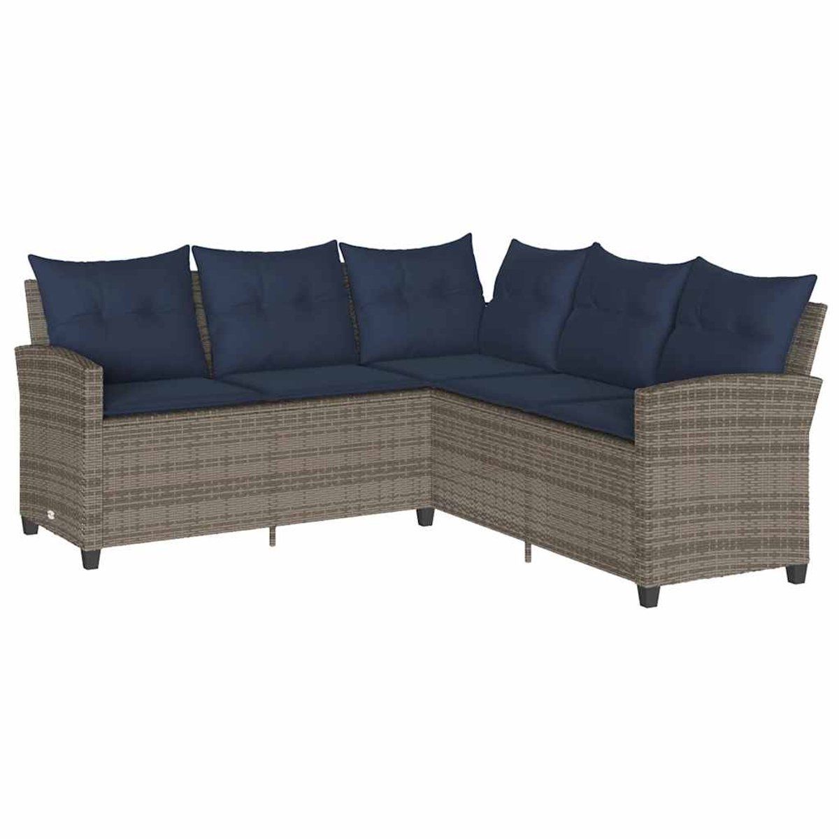 vidaxl loungebank met kussens l vormig