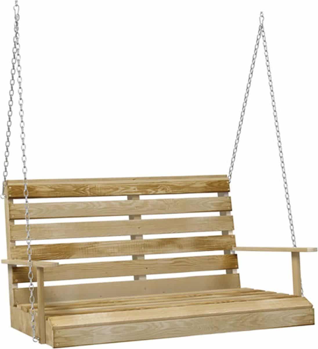 vidaxl schommelbank 110 cm geïmpregneerd
