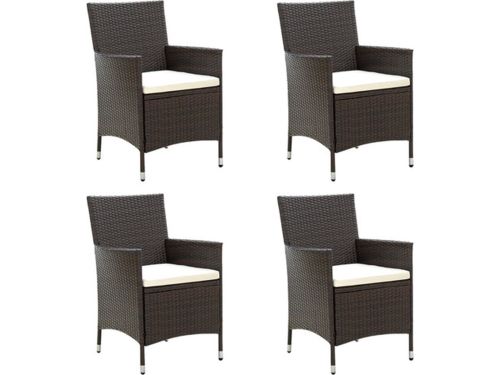 vidaXL - Tuinstoelen - 4 - st - met