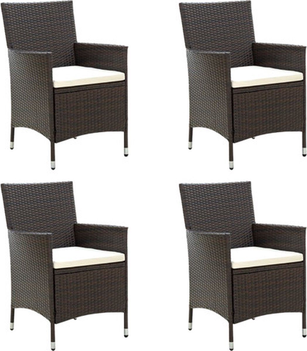 vidaxl tuinstoelen 4 st met