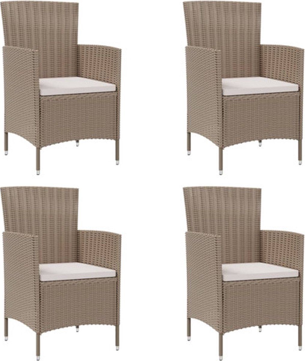 vidaxl tuinstoelen 4 st met