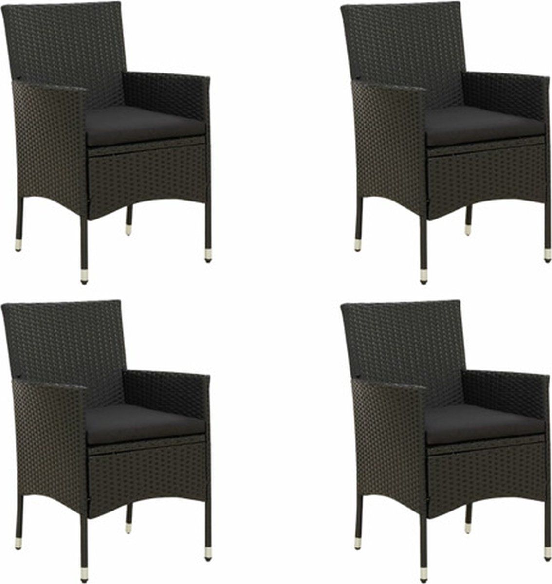 vidaxl tuinstoelen 4 st met