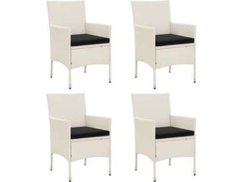 vidaXL - Tuinstoelen - 4 - st - met