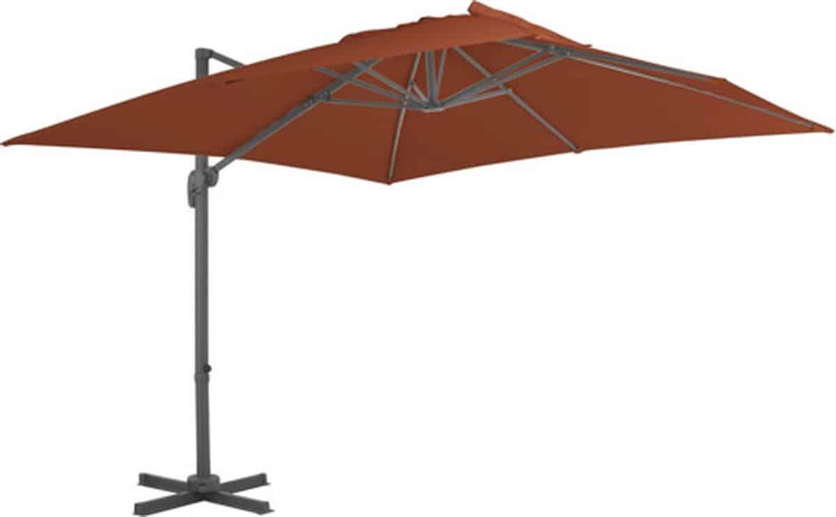 vidaxl zwevende parasol met aluminium