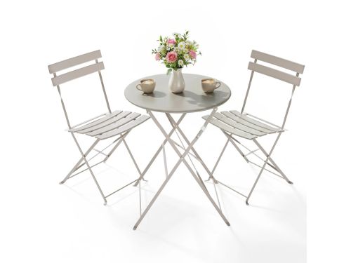 VIEMAE Bistroset 3-delig - Tuinstoelen - Tuinstoelen met tafel