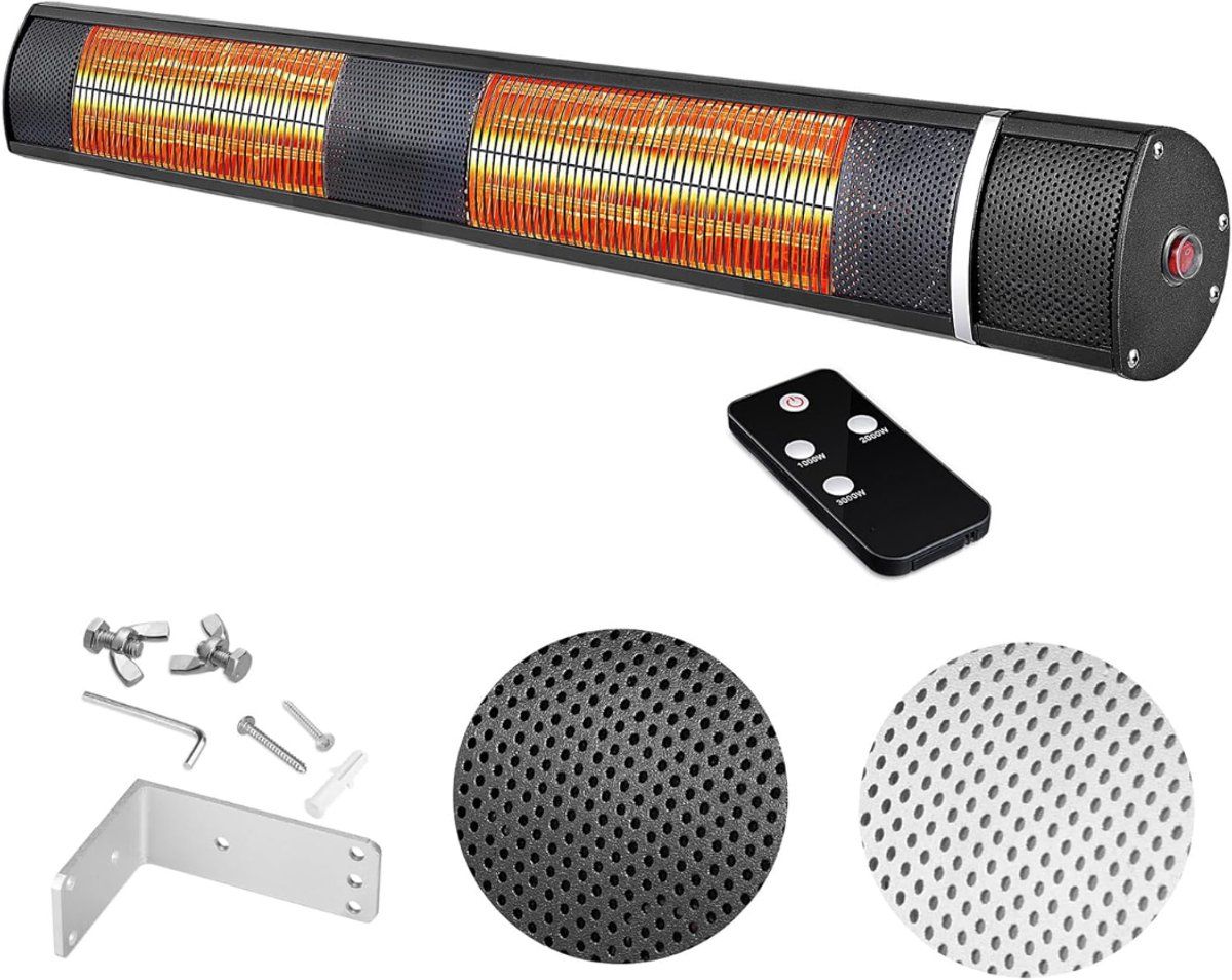 vlselect® terrasverwarmer heater infrarood verwarming 3 verwarmingsniveau’s