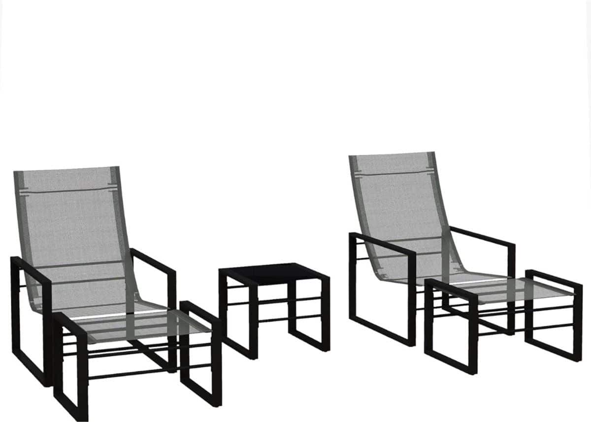 vlselect® tuintafel met stoelen tuin set balkonset