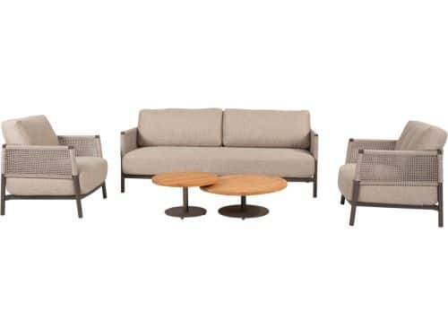 Volta Savanne stoel bank loungeset 5 delig teak terre 4